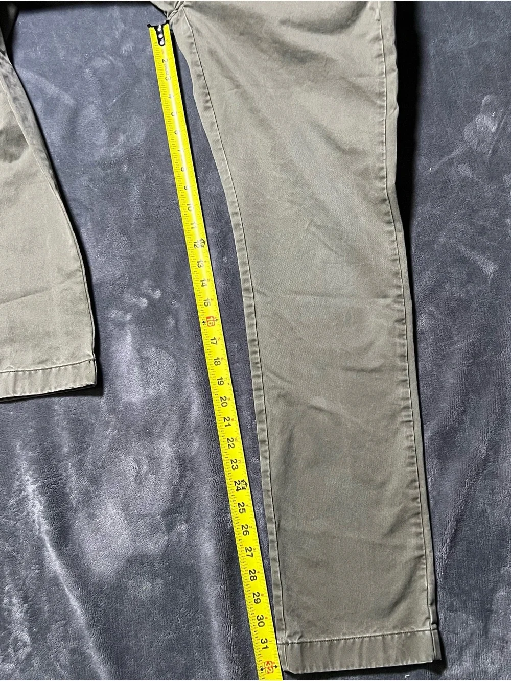 J Crew Oarsman Pants Mens 32x34 Olive Green Chino Classic 770 Straight Always